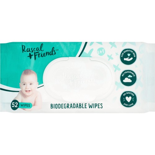 RASCAL + FRIENDS BIODEGRADABLE WET WIPES